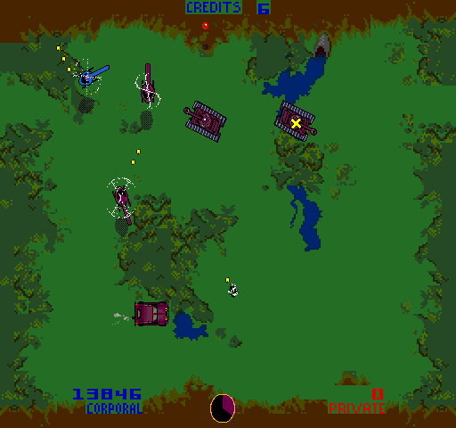 Sarge (Arcade) screenshot: Use helicopter