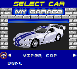 Test Drive 6 (Game Boy Color) screenshot: Mode: Cop Chase.