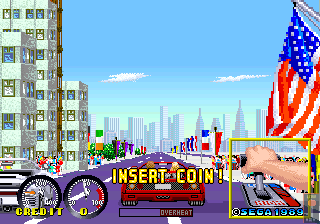 Turbo Out Run (Arcade) screenshot: Insert Coin.