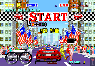 Turbo Out Run (Arcade) screenshot: Ready to race.