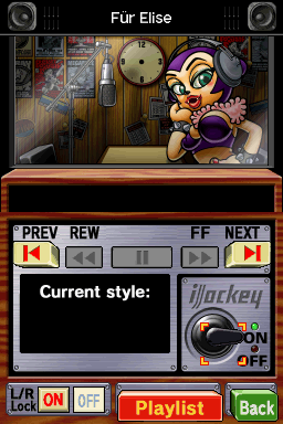Jam with the Band (Nintendo DS) screenshot: A look at the radio studio.