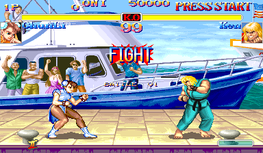 Hyper Street Fighter II: The Anniversary Edition (Arcade) screenshot: Fight!