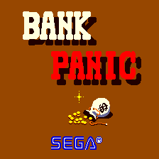 Bank Panic (Arcade) screenshot: Title Screen.