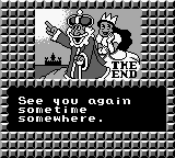 Castle Quest (Game Boy) screenshot: Good ending!