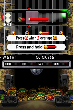 Jam with the Band (Nintendo DS) screenshot: Tutorial mode.