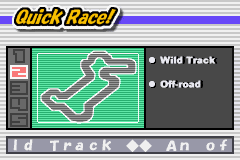 Gadget Racers (Game Boy Advance) screenshot: Select track
