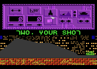 T-34: The Battle (Atari 8-bit) screenshot: Sixth duel