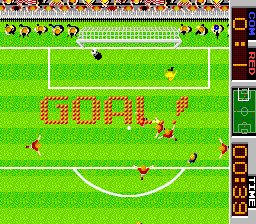 Tehkan World Cup (Arcade) screenshot: Goal!