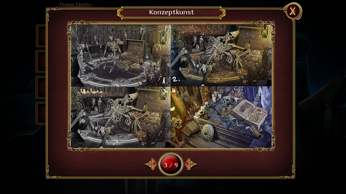 Demon Hunter: Chronicles from Beyond (Collector's Edition) (Android) screenshot: Some of the concept art.