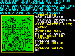 Souls of Darkon (ZX Spectrum) screenshot: In the Swamp.