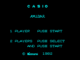 Amidar (Casio PV-1000) screenshot: Title screen