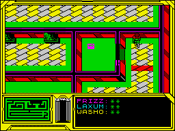 Firestorm (ZX Spectrum) screenshot: Key