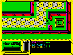 Firestorm (ZX Spectrum) screenshot: Game begins
