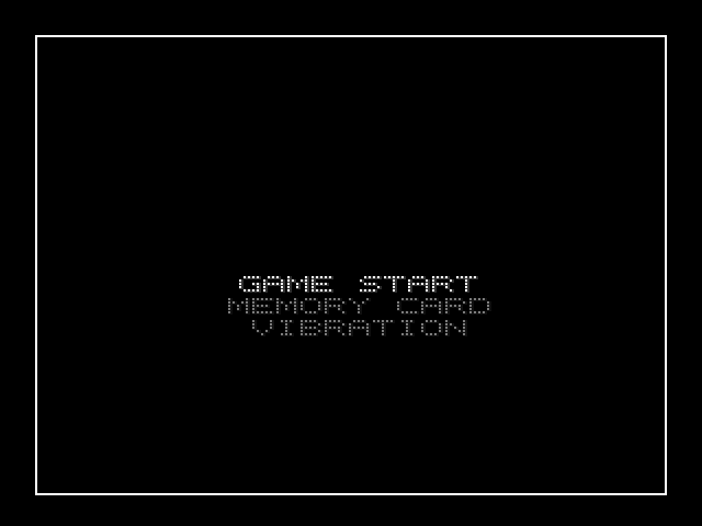 The Silver Case (PlayStation) screenshot: Main menu