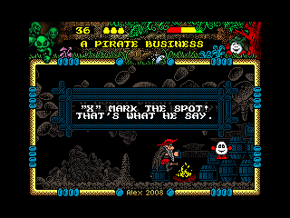 Dizzy and the Other Side (Windows) screenshot: Not the first pirate in this game