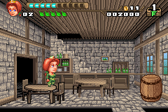 Shrek: Reekin' Havoc (Game Boy Advance) screenshot: In bar