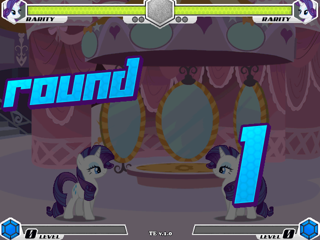 MLP: Fighting Is Magic - Tribute Edition (Windows) screenshot: Round 1!