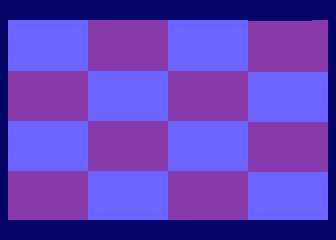 Sexversi (Atari 8-bit) screenshot: Puzzle grid