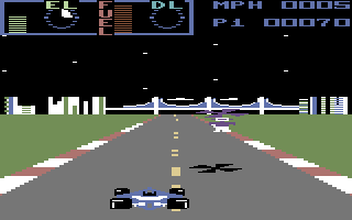 Warp! (Commodore 64) screenshot: Helicopter man
