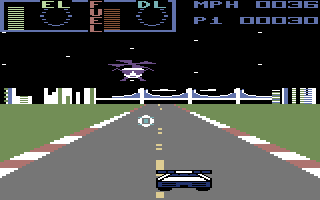 Warp! (Commodore 64) screenshot: Alien dropping bombs