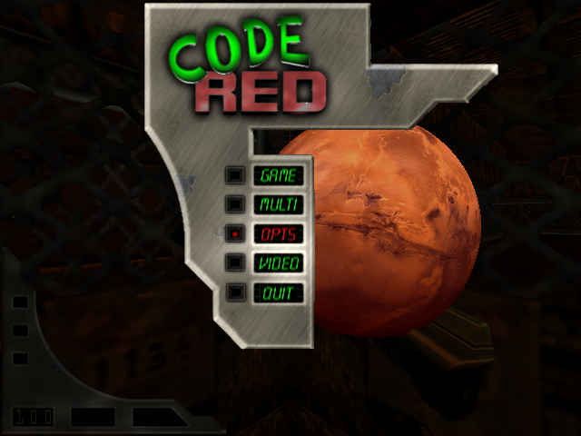 CodeRED: The Martian Chronicles (Windows) screenshot: Main menu.