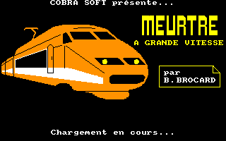 Meurtre a Grande Vitesse (Amstrad CPC) screenshot: The title screen