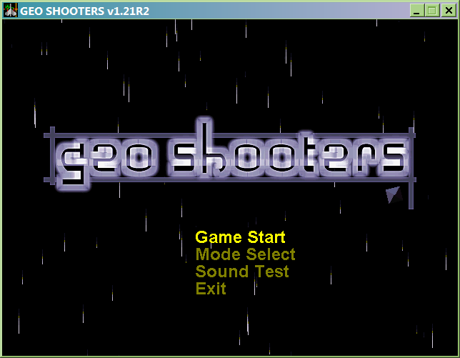 Geo Shooters (Windows) screenshot: Main menu