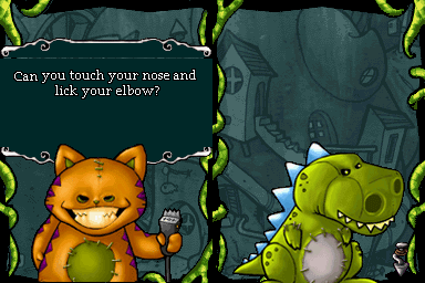 Dropcast (Nintendo DS) screenshot: Battle royale: Next up, a cat