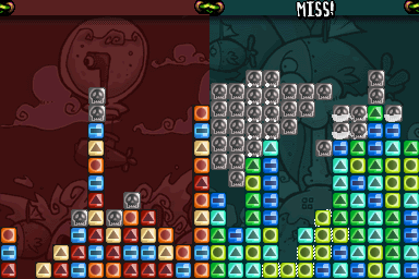 Dropcast (Nintendo DS) screenshot: Battle royale: Dead blocks
