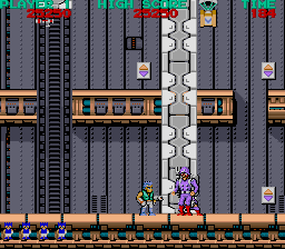 Bionic Commando (Arcade) screenshot: Tall enemy