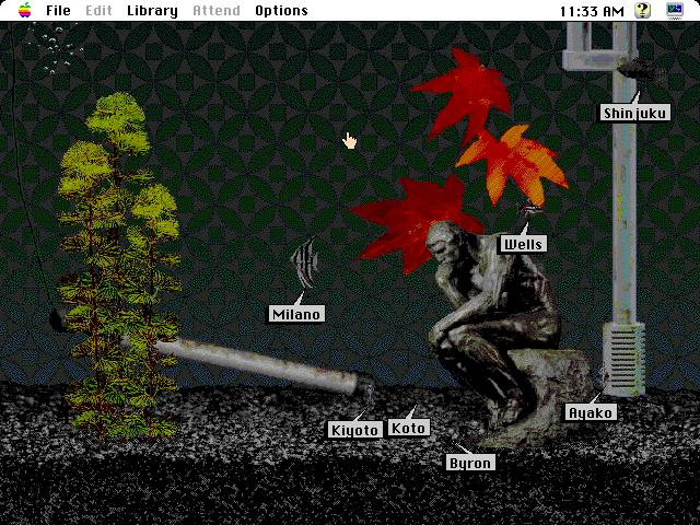 Aquazone (Macintosh) screenshot: Showing fish names
