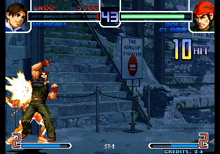 The King of Fighters 2002: Challenge to Ultimate Battle (Arcade) screenshot: Uppercut.