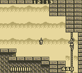 Castlevania: The Adventure (Game Boy) screenshot: Climbing a Rope