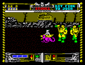 Golden Axe (ZX Spectrum) screenshot: Level end bosses