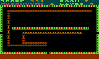 Nerm of Bemer (Atari 8-bit) screenshot: Got them all - the exits open
