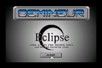 Demineur (DOS) screenshot: Title screen (v1.0)