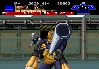 The Super Spy (Arcade) screenshot: Painful attack