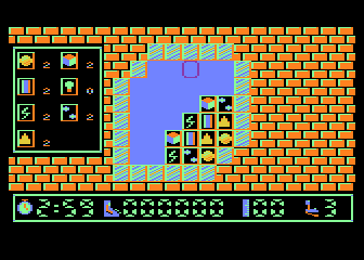 Lorien's Tomb (Atari 8-bit) screenshot: Level 0