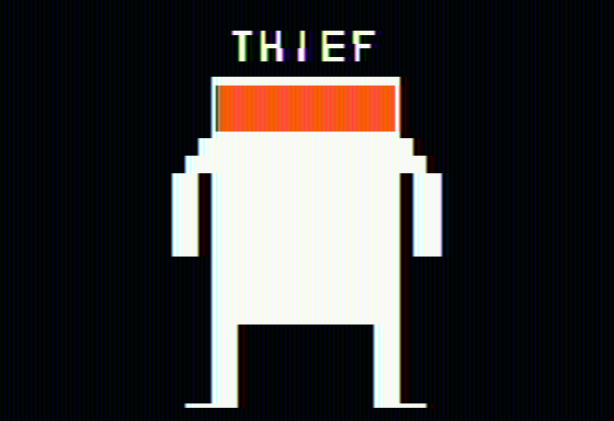 Thief (Apple II) screenshot: Title screen