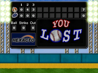Baseball Addict (Windows Mobile) screenshot: Losing the game