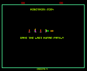 Robotron: 2084 (Arcade) screenshot: Your Mission.