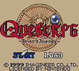Quest: Brian's Journey (Game Boy Color) screenshot: Title screen