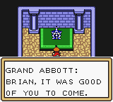 Quest: Brian's Journey (Game Boy Color) screenshot: Grand Abbott