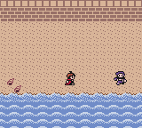 Quest: Brian's Journey (Game Boy Color) screenshot: Beach