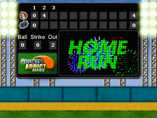 Baseball Addict (Windows Mobile) screenshot: Home Run