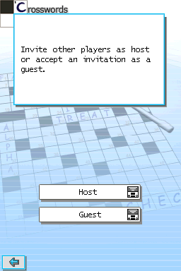 CrossworDS (Nintendo DS) screenshot: Starting the multiplayer.