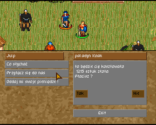Legion (Amiga) screenshot: Talking options