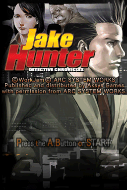 Jake Hunter: Detective Chronicles (Nintendo DS) screenshot: Main title.