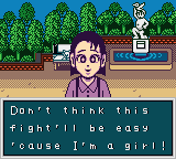 Power Quest (Game Boy Color) screenshot: Our first opponent