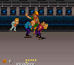 DJ Boy (Arcade) screenshot: Typical fight